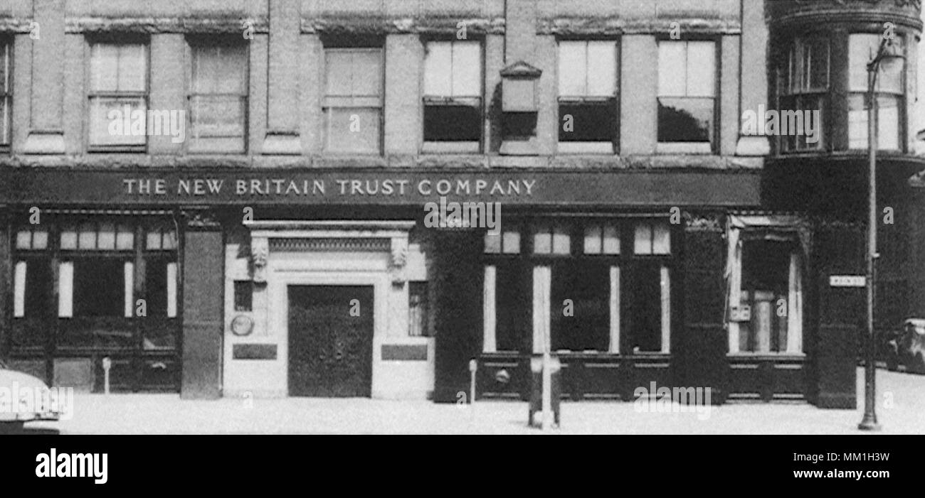 New Britain Trust Company. New Britain. 1950 Stock Photo