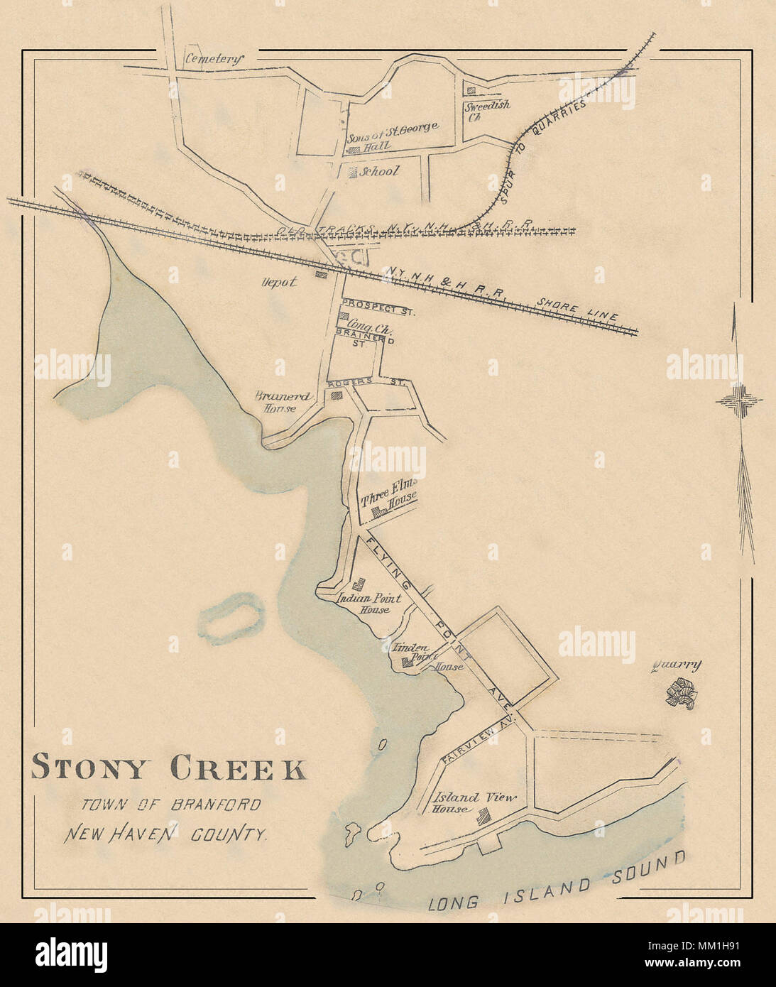 Map of stony creek hires stock photography and images Alamy