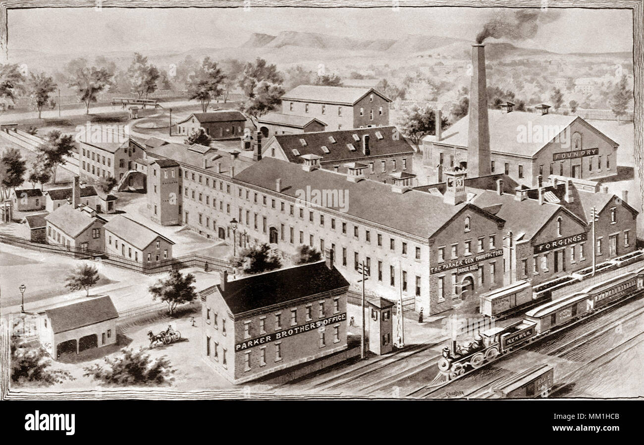 The Parker Gun Works. Meriden. 1893 Stock Photo Alamy