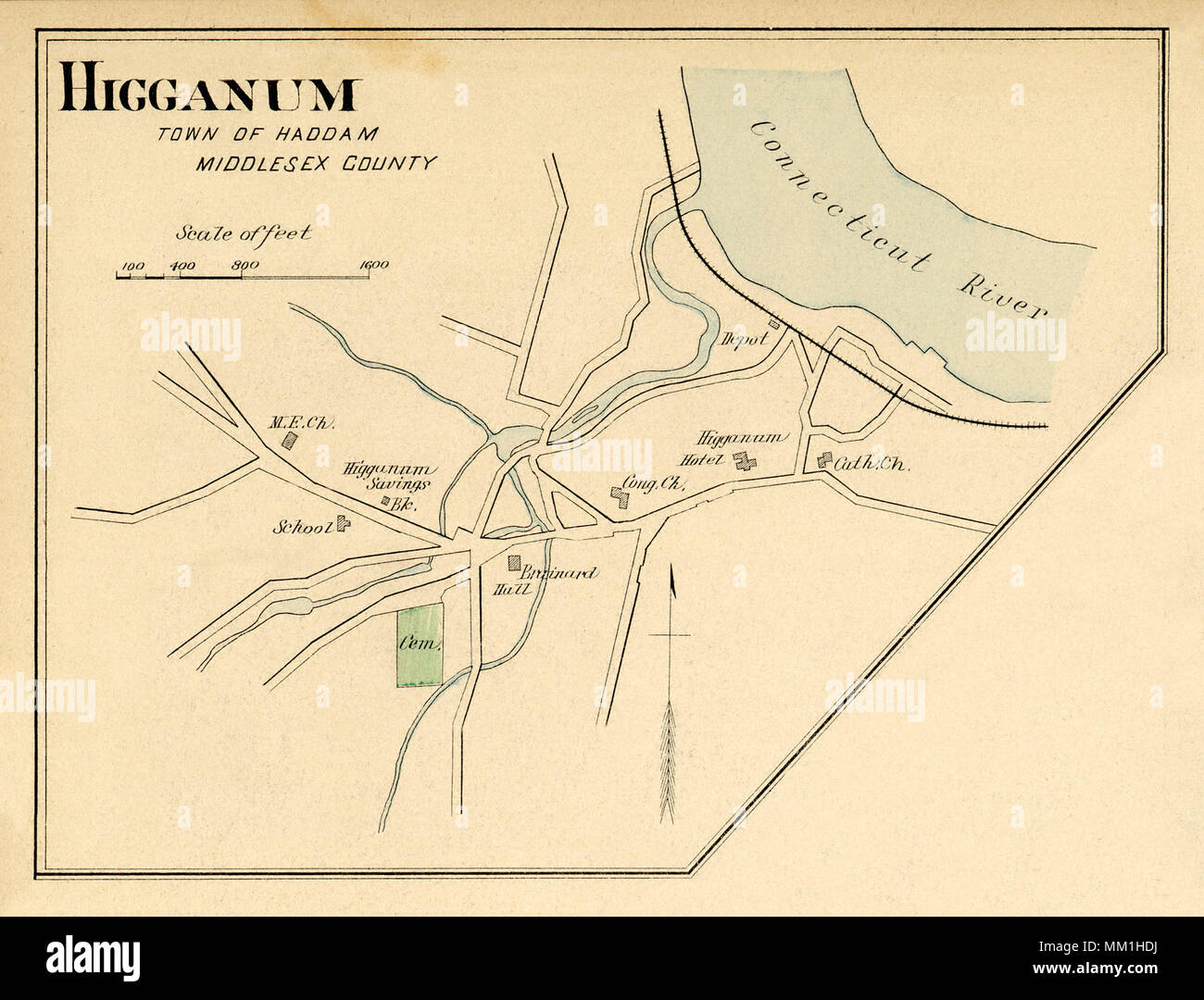 Higganum map hires stock photography and images Alamy