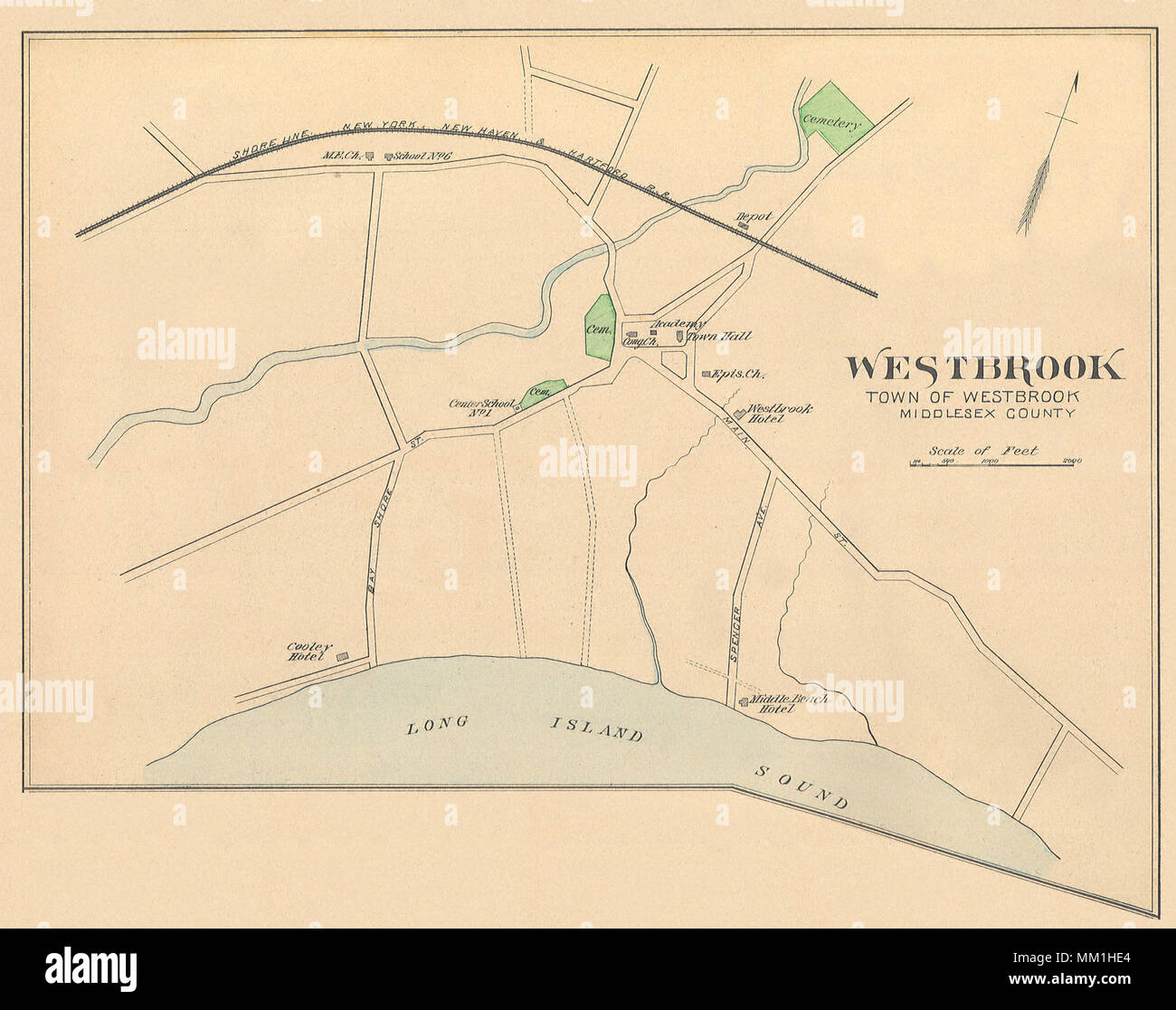 Westbrook map hires stock photography and images Alamy