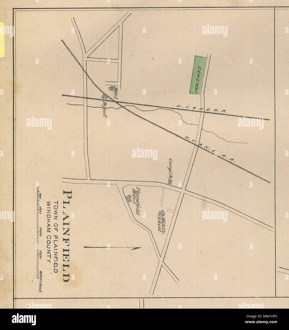 Map of Plainfield. Plainfield. 1893 Stock Photo Alamy