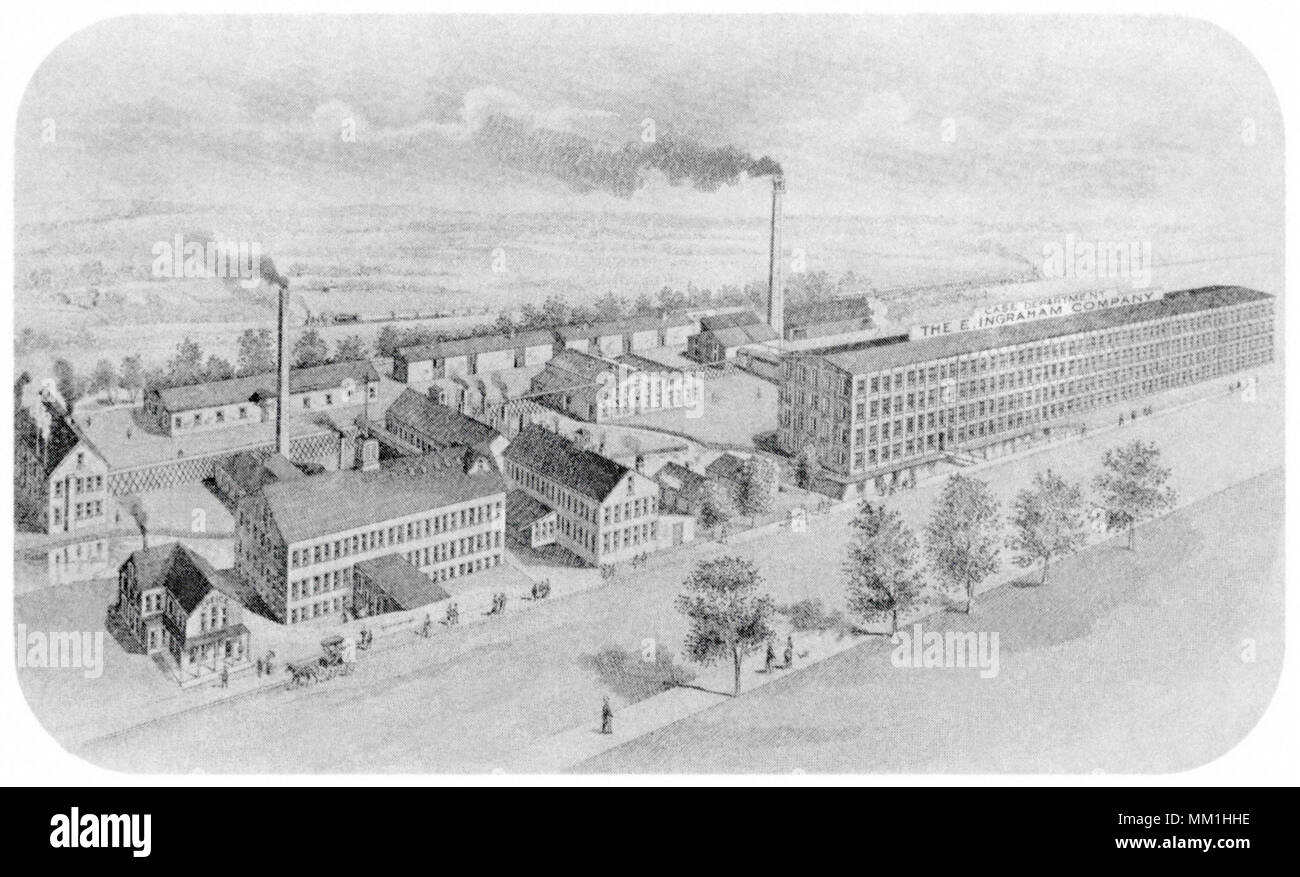 The Ingraham Clock Company. Bristol. 1889 Stock Photo Alamy