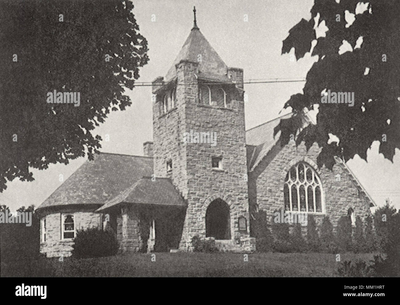 The Church of Christ. Trumbull. 1900 Stock Photo