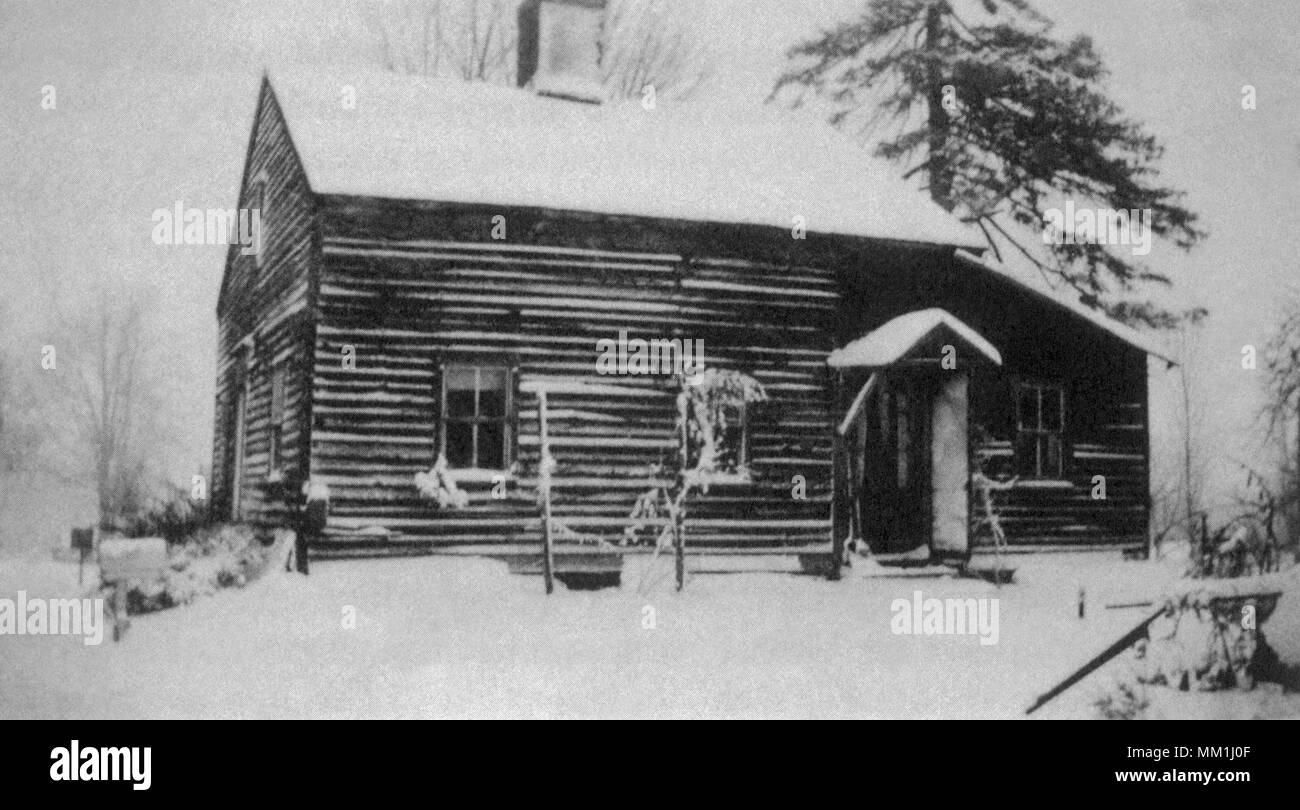 Tollgate house on Hartford turnpike. North Haven. 1900 Stock Photo