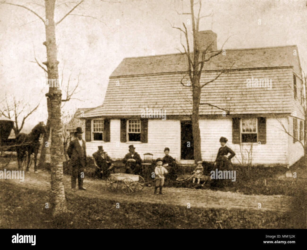 Deacon Hezekiah Selden House. West Hartford. 1800 Stock Photo