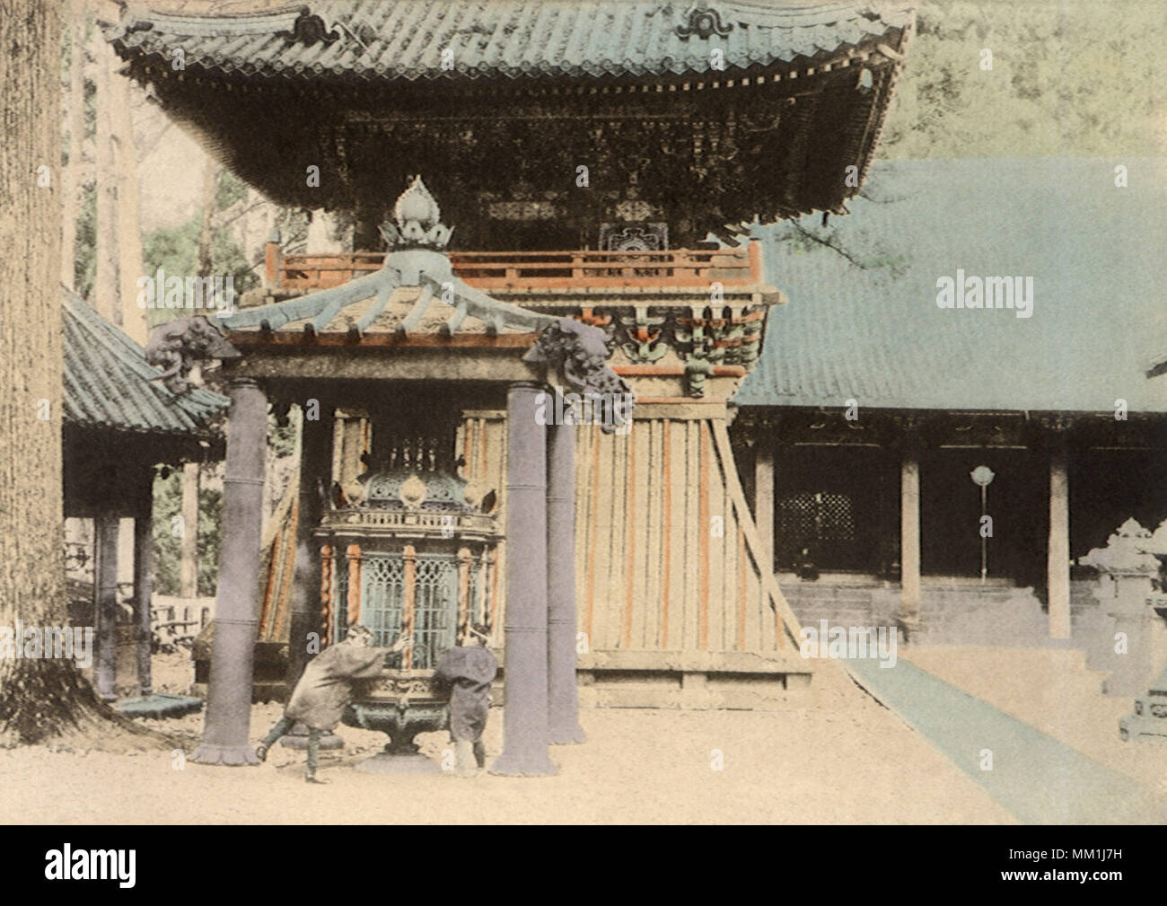 Revolving Lantern Nikko 1910 Stock Photo 184433077 Alamy - 