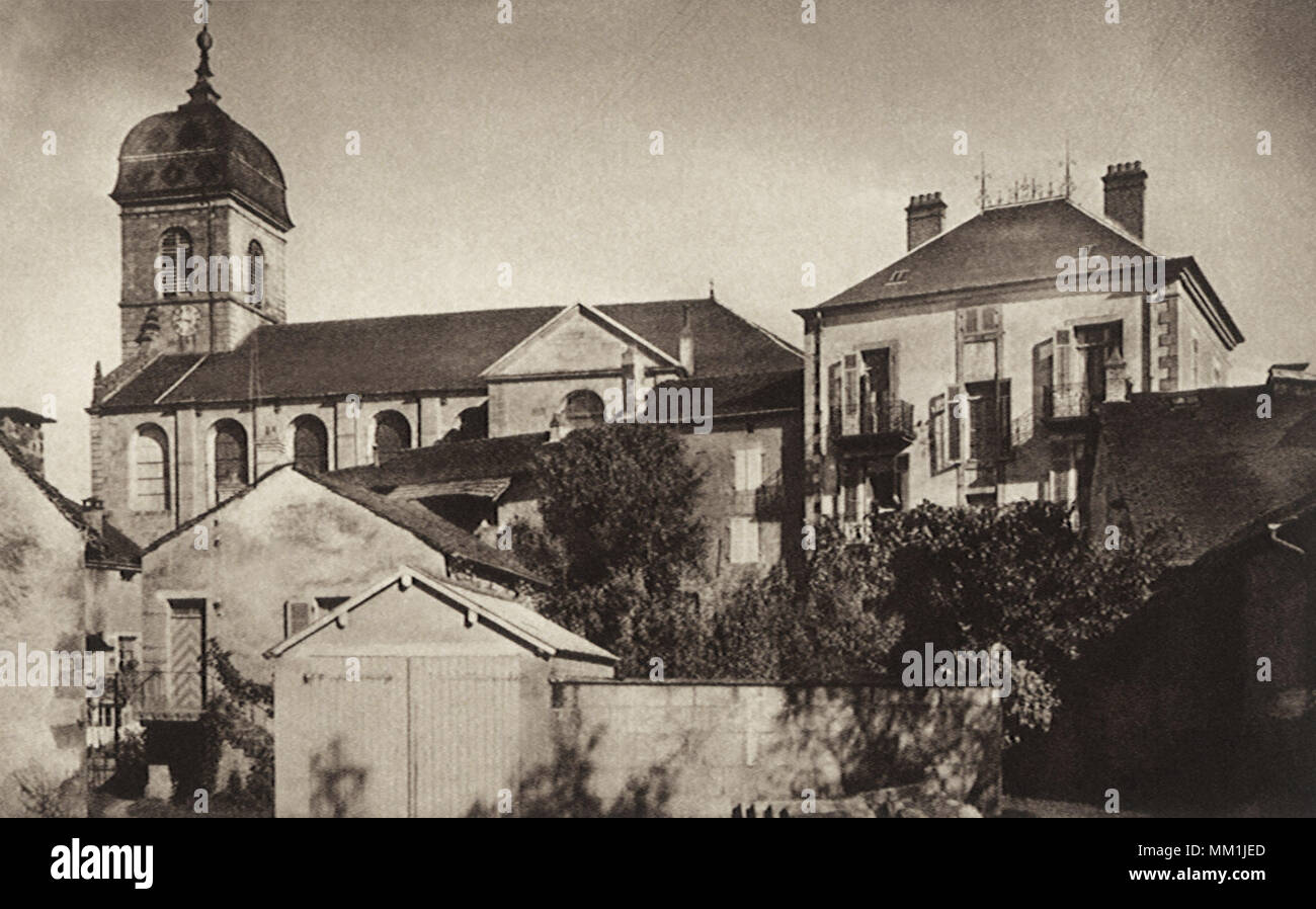 The Church District. Fougerolles. 1910 Stock Photo