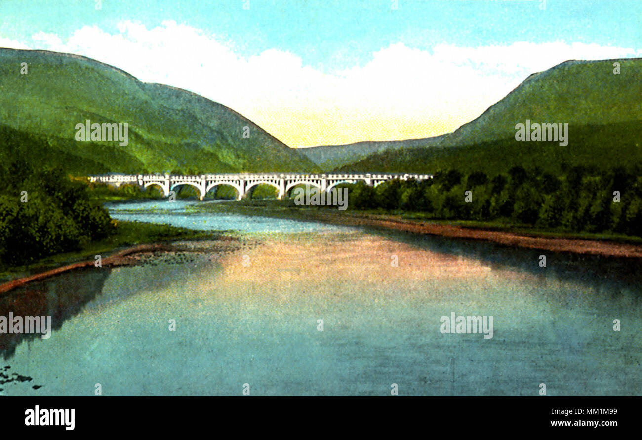 Lackawanna Bridge. Delaware Water Gap. 1936 Stock Photo Alamy