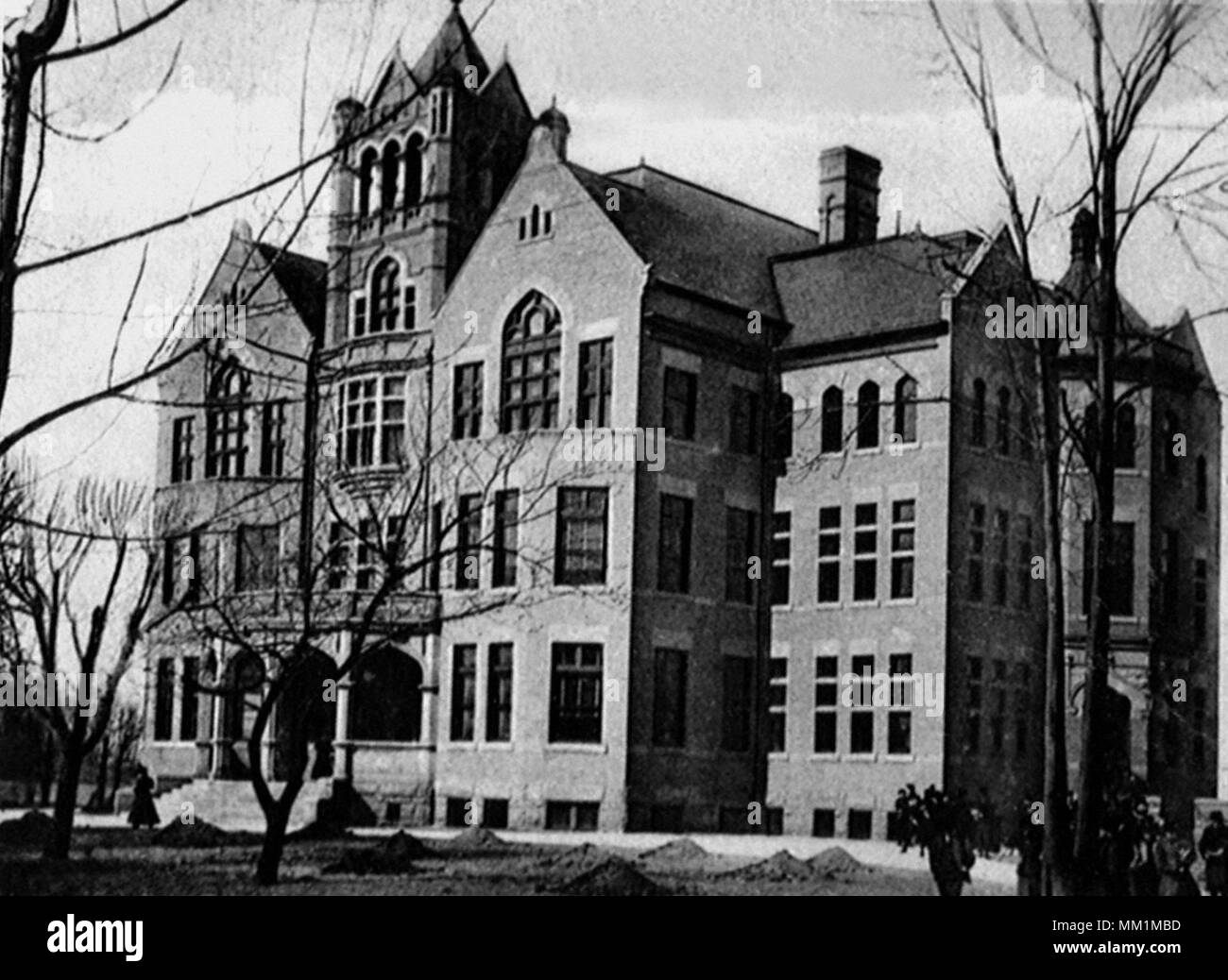 High School. Greensburg. 1907 Stock Photo