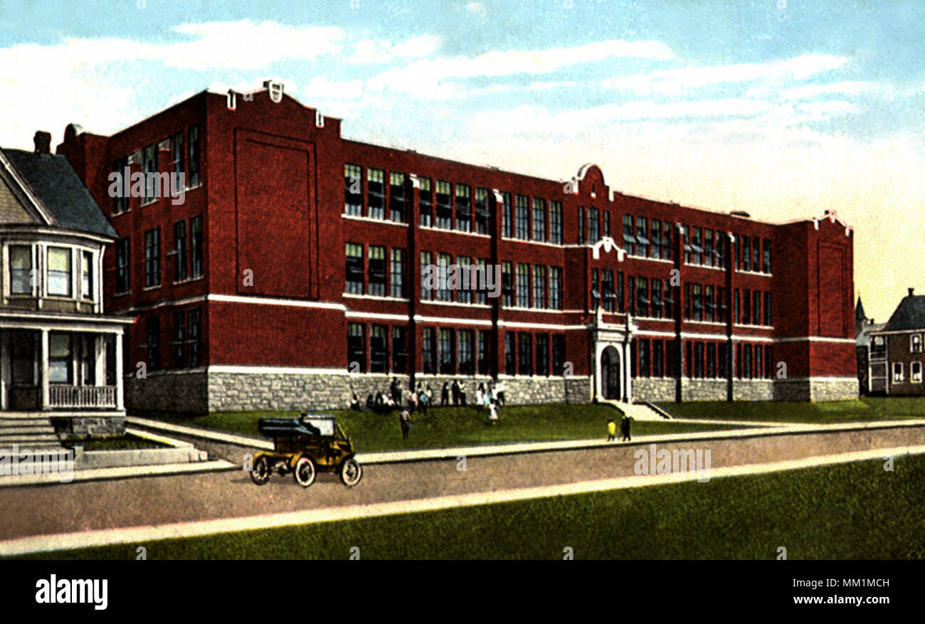 Locust Street Public School. Hazleton. 1917 Stock Photo