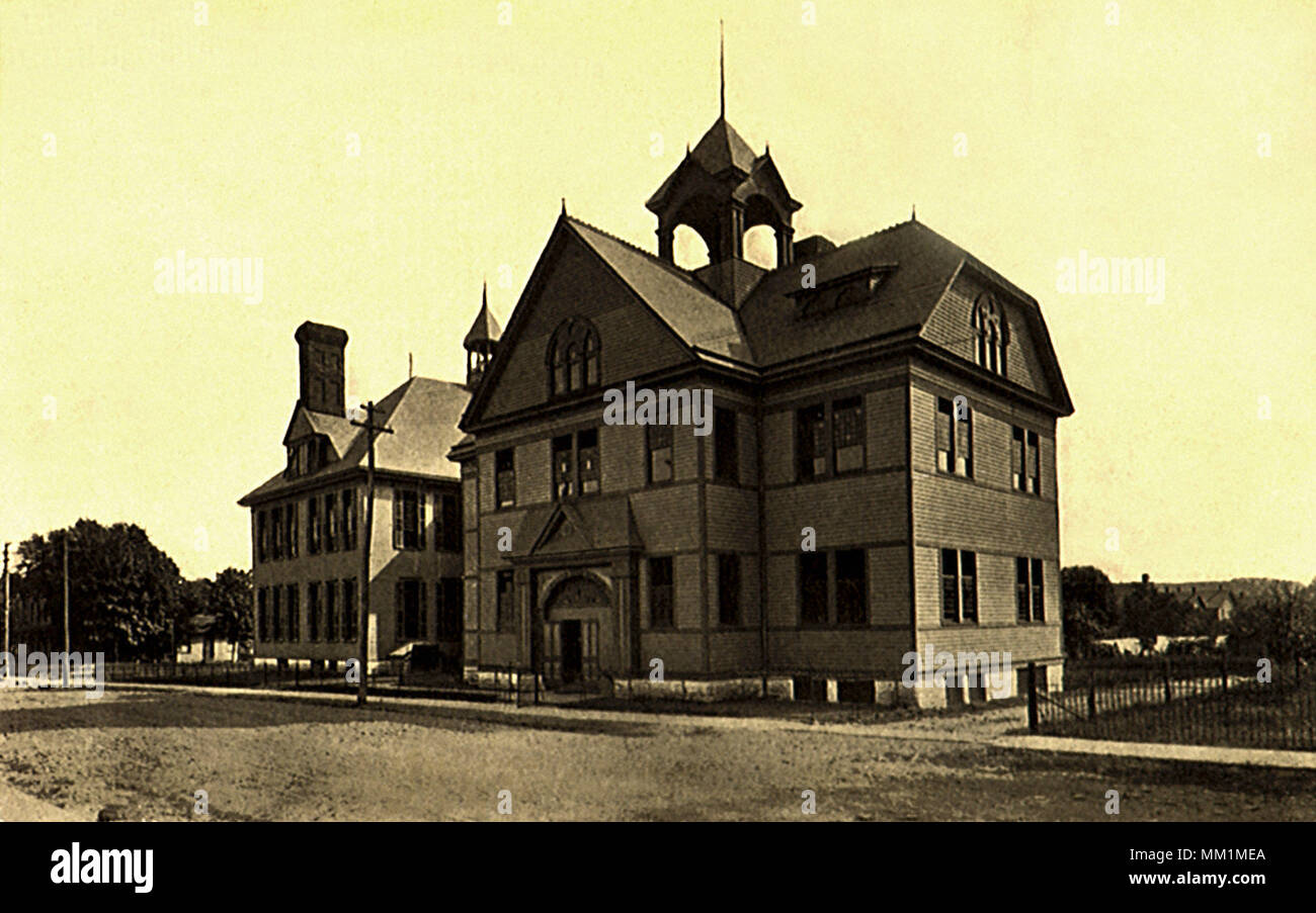 High School Building. Jermyn. 1910 Stock Photo Alamy