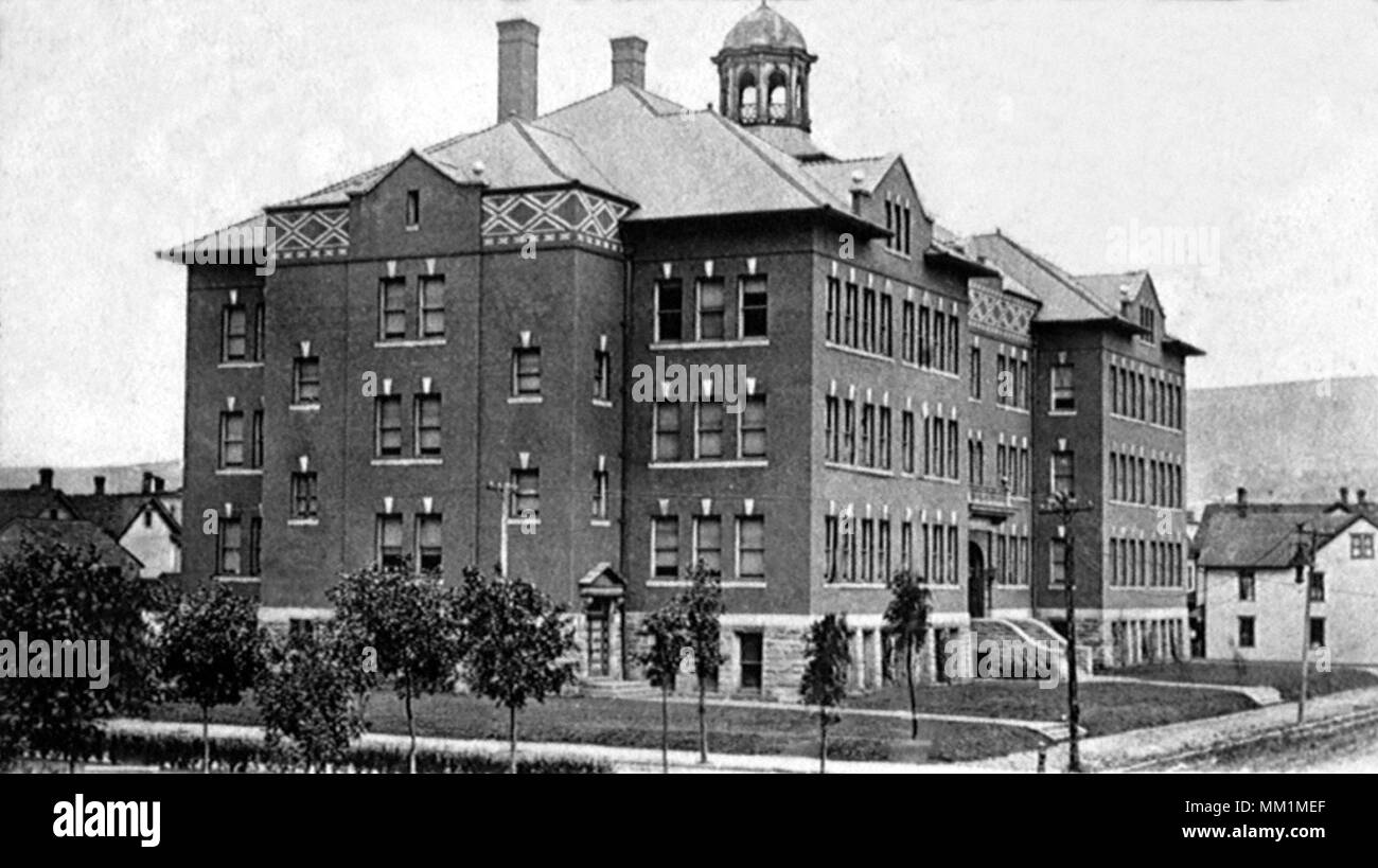 High School. Johnstown. 1906 Stock Photo