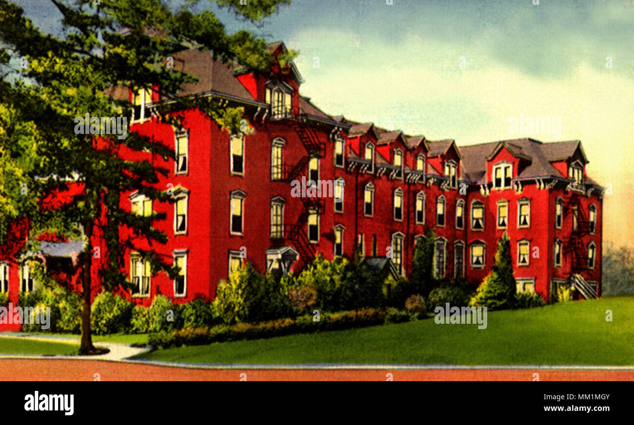 Hulings Hall at Allegheny College. Meadville. 1939 Stock Photo