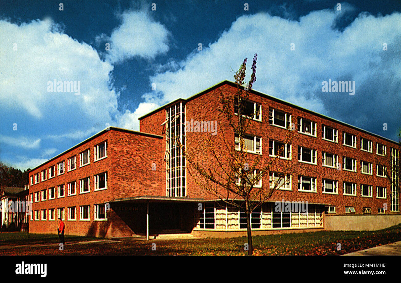 Baldwin Hall at Allegheny College. Meadville. 1960 Stock Photo
