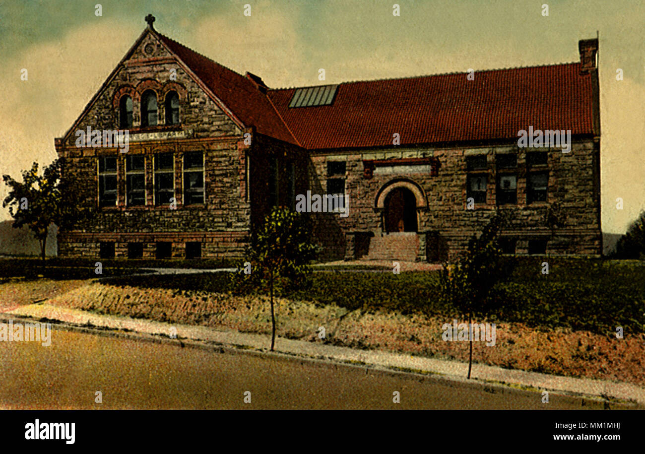 Carnegie Library. McKeesport. 1914 Stock Photo