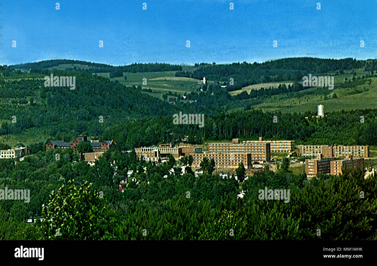 View of Mansfield State College. Mansfield. 1970 Stock Photo