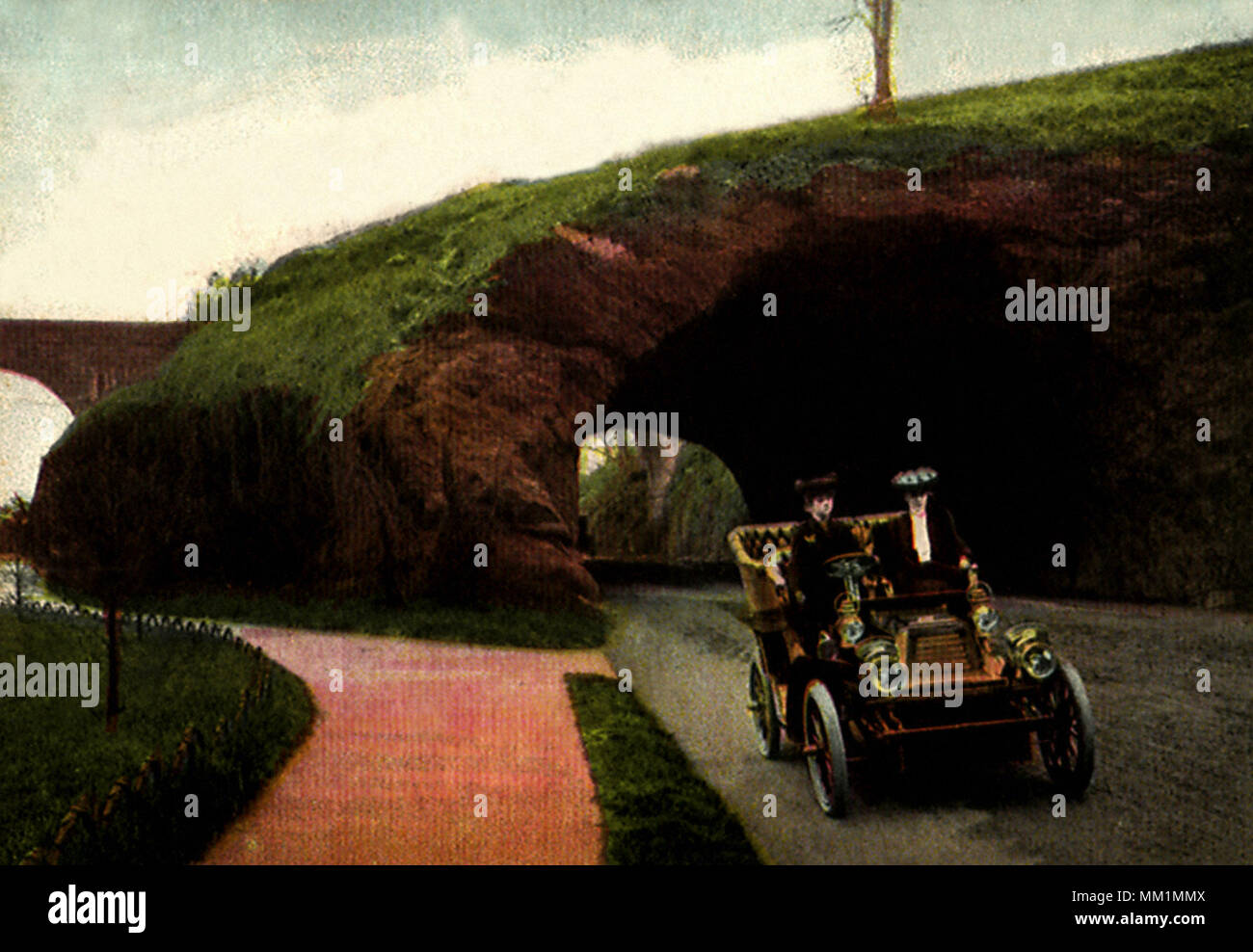 East River Drive in Fairmount Park. Philadelphia. 1907 Stock Photo - Alamy