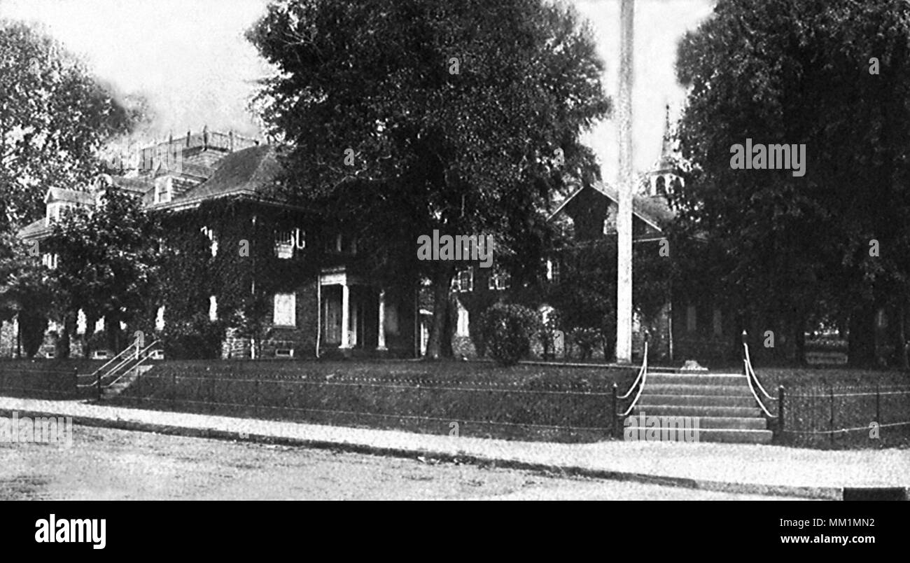 Old Academy in Germantown. Philadelphia. 1909 Stock Photo