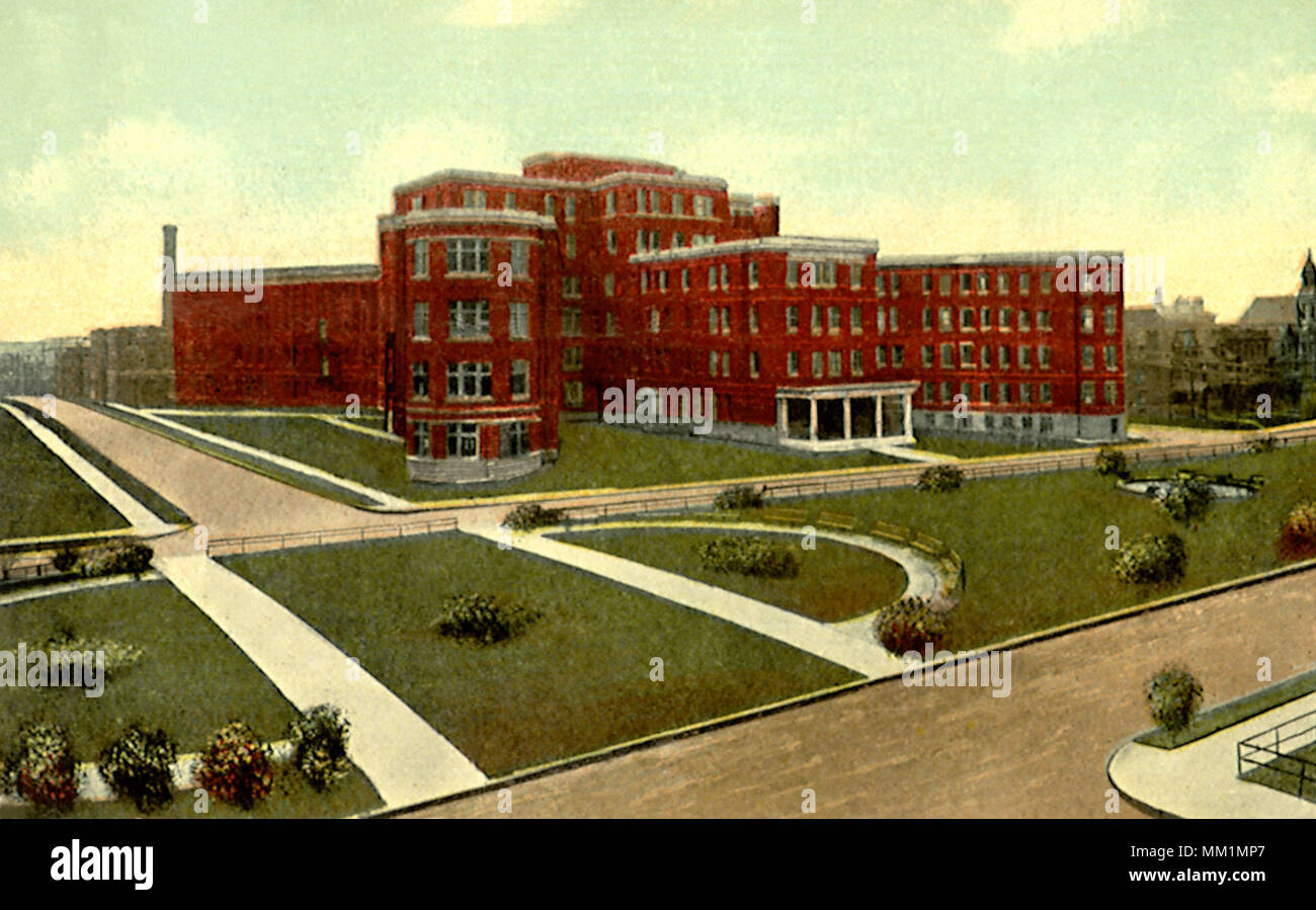 New Western Pennsylvania Hospital. Pittsburgh. 1914 Stock Photo