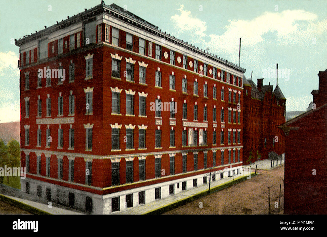 Oliver Memorial Hospital. Pittsburgh. 1910 Stock Photo
