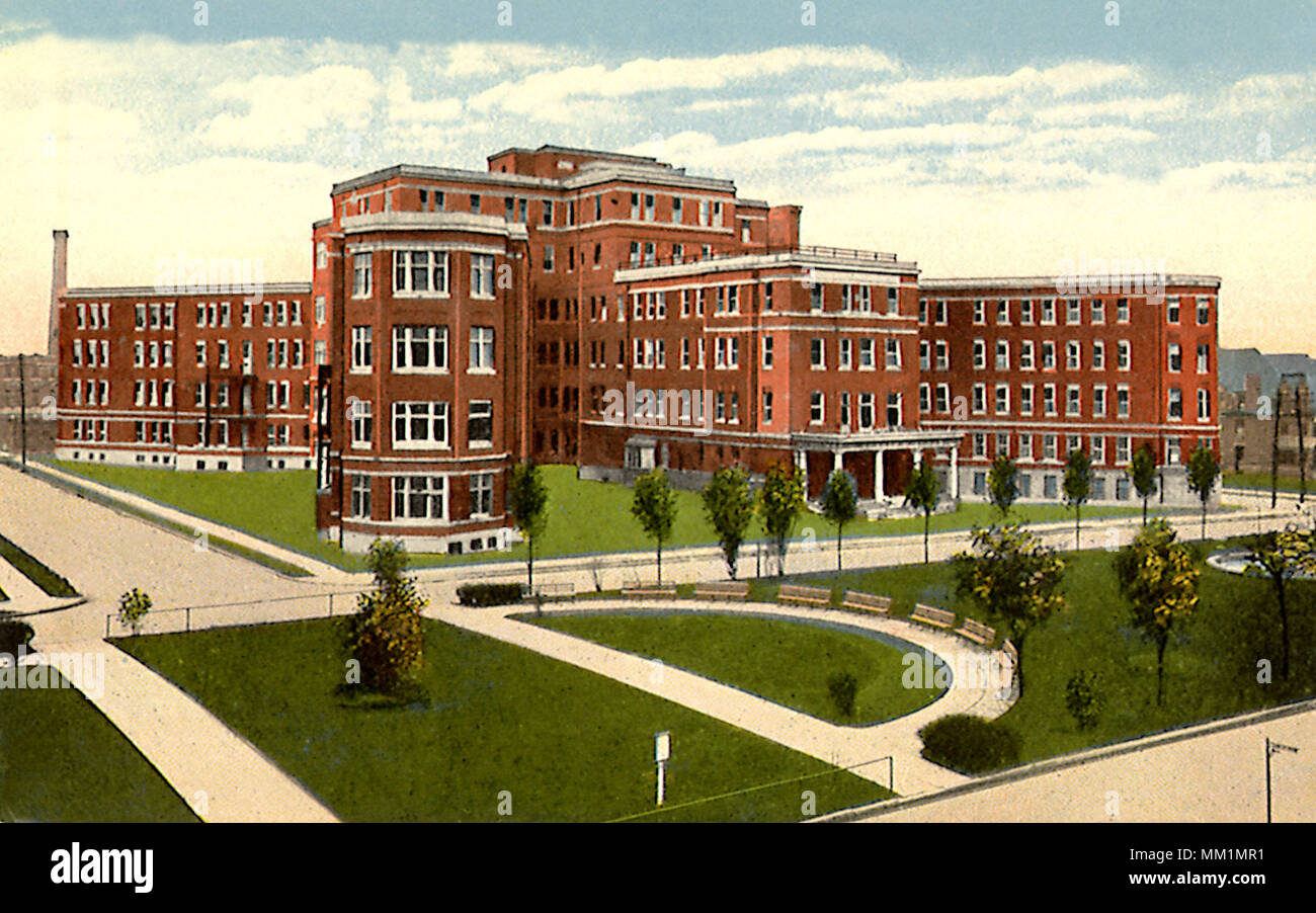 New Western Pennsylvania Hospital. Pittsburgh.  1916 Stock Photo
