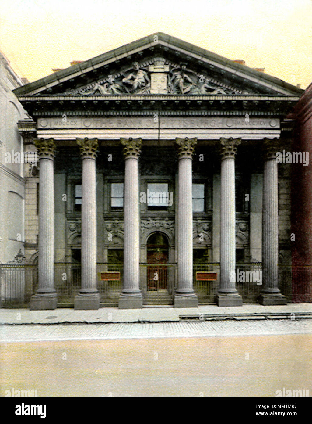 The Bank of Pittsburg.  1915 Stock Photo