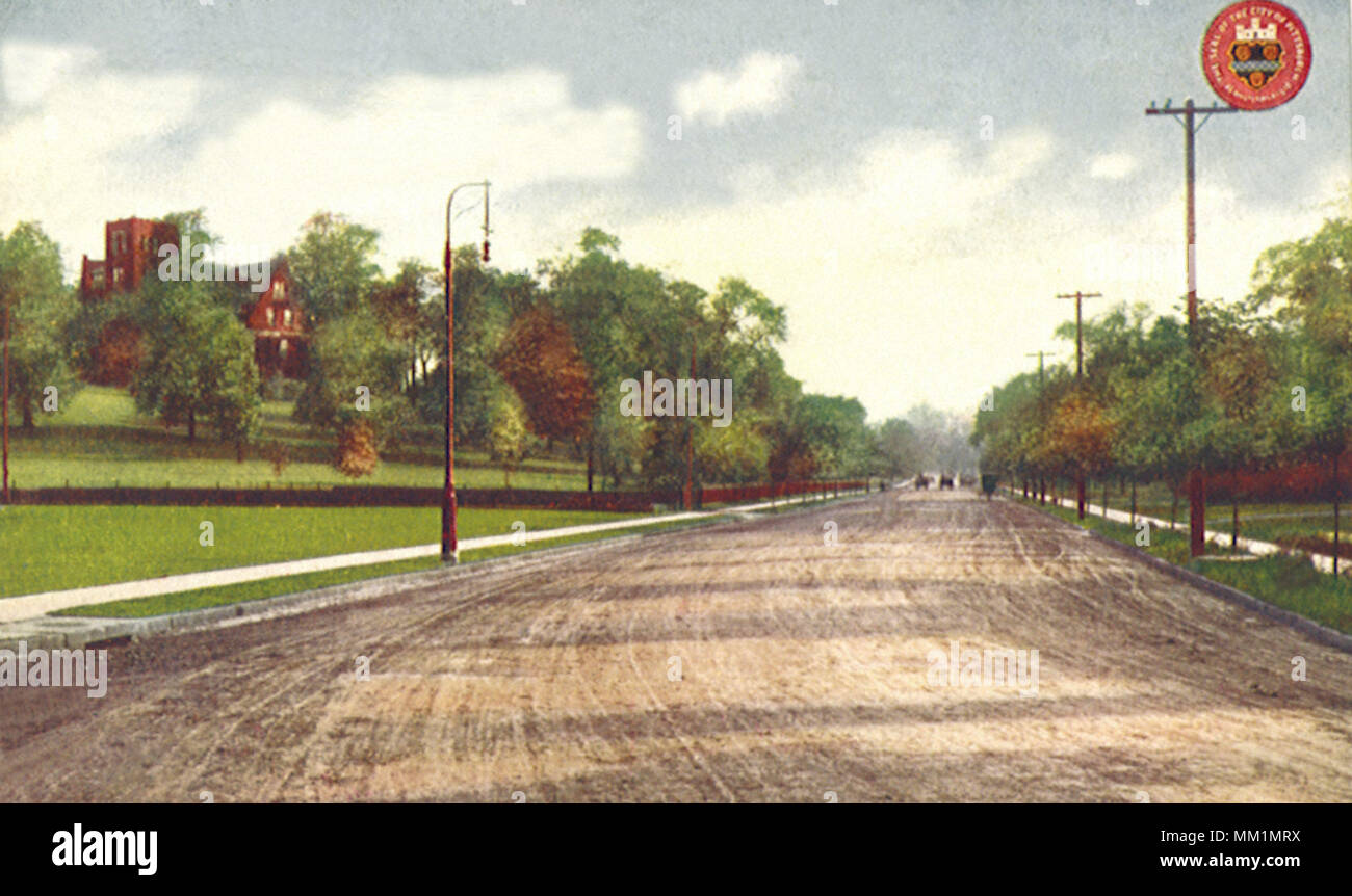 Beechwood Boulevard. Pittsburgh. 1915 Stock Photo