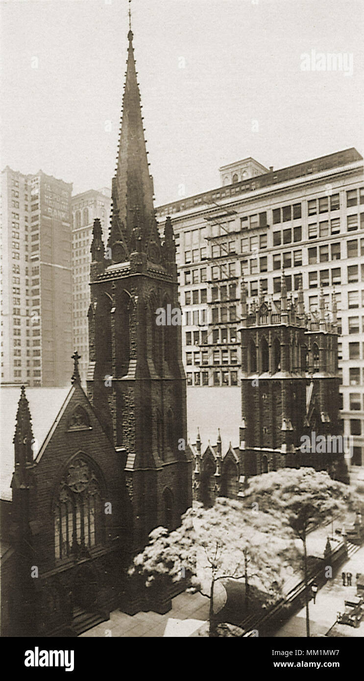 View of the Cathedral. Pittsburgh. 1930 Stock Photo