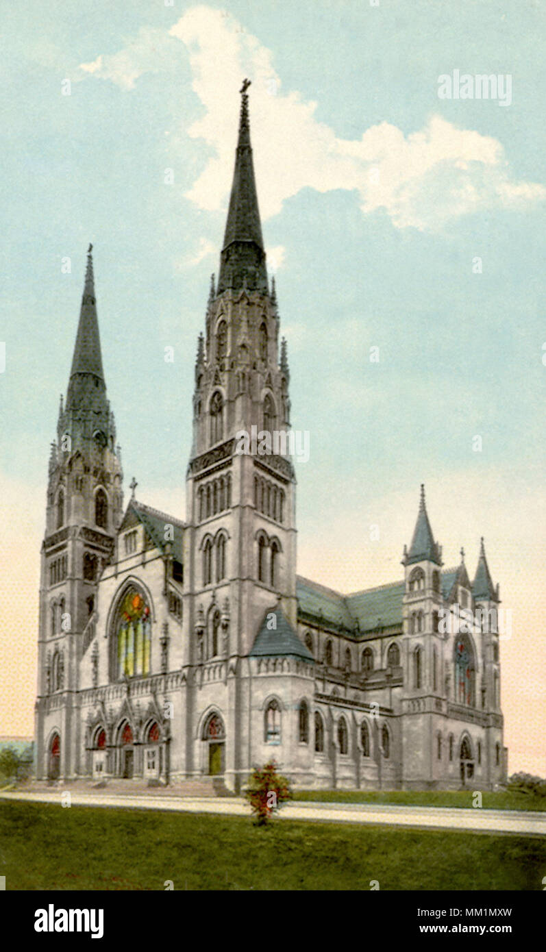 Saint Paul's Cathedral. Pittsburgh. 1914 Stock Photo