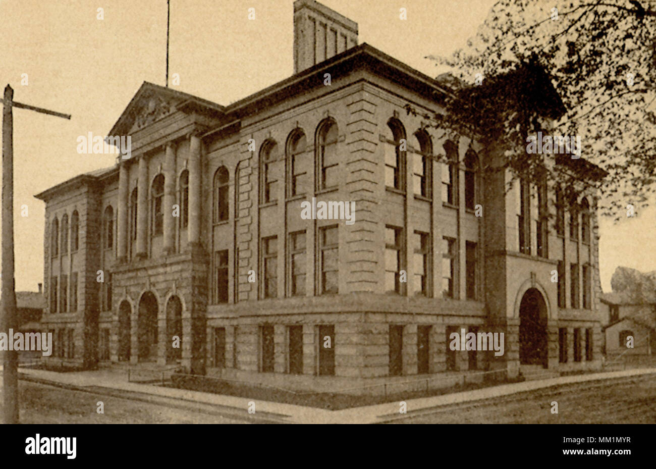 High School. Sharon. 1914 Stock Photo Alamy