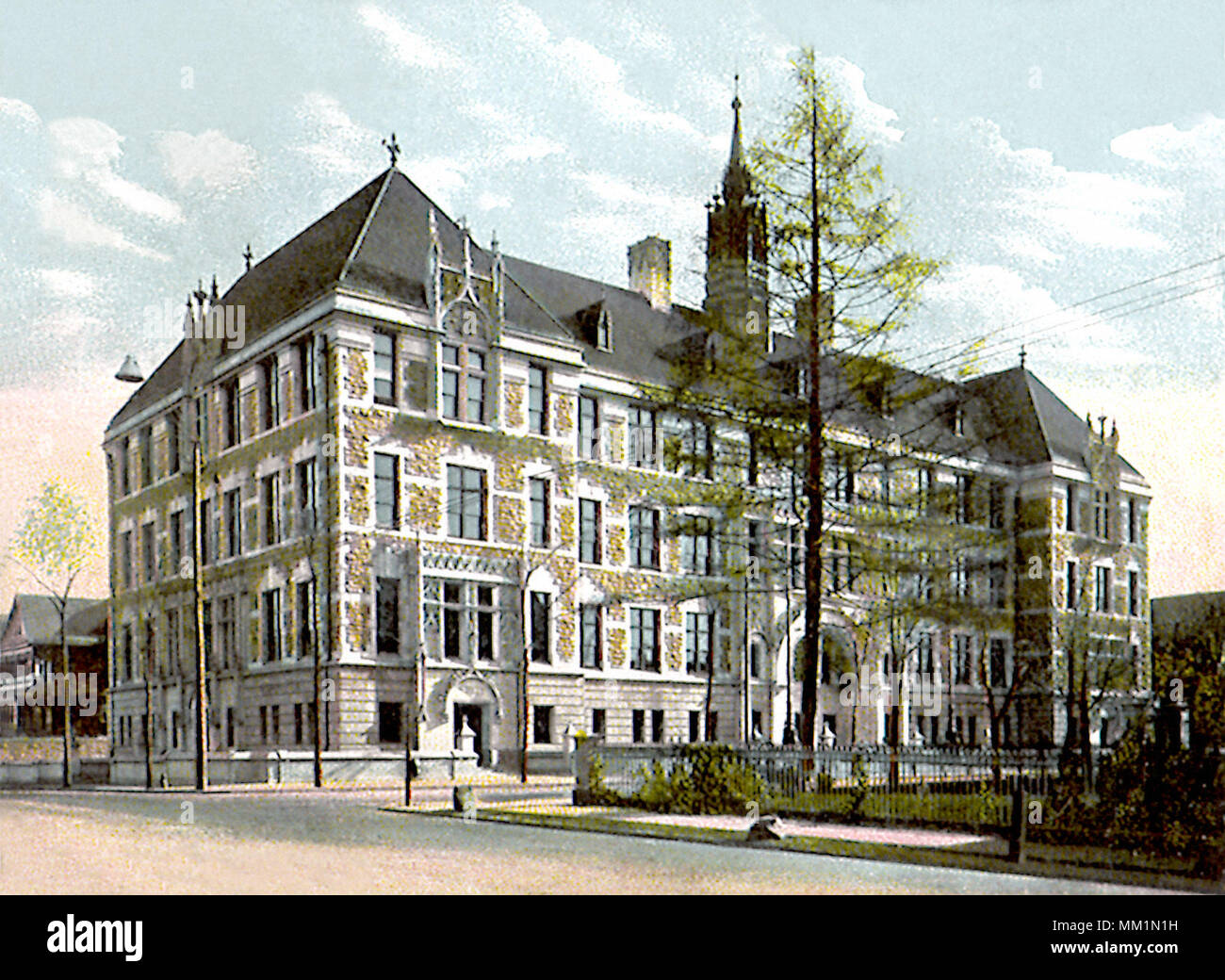 High School. Scranton. 1910 Stock Photo Alamy