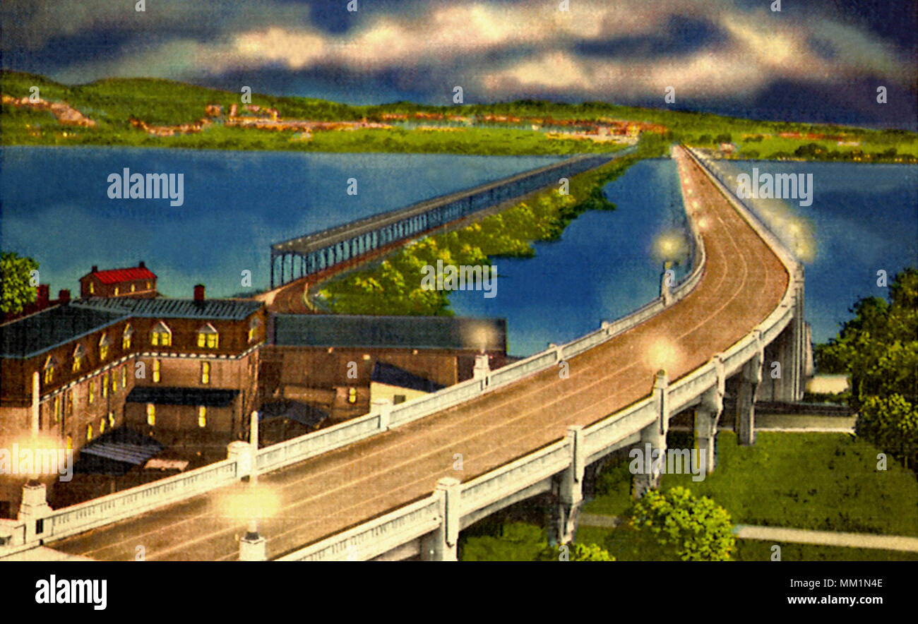 York Lancaster Inter County Bridge. Lancaster. 1943 Stock Photo