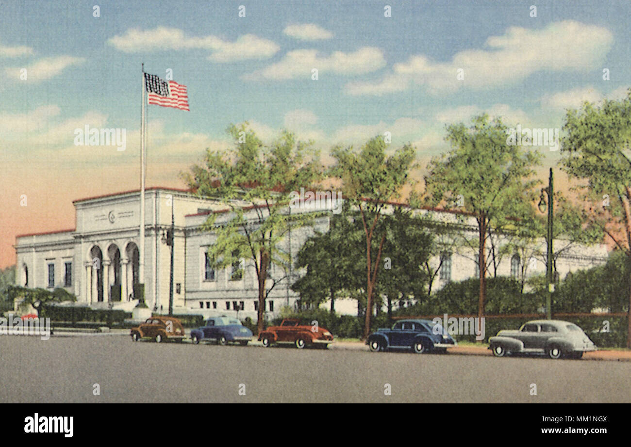 Institute of Arts. Detroit. 1950 Stock Photo
