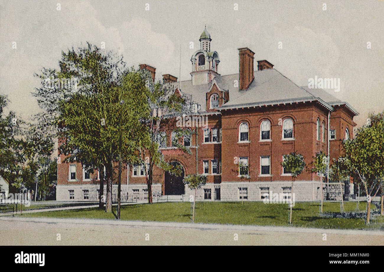 Doyle School. Flint. 1910 Stock Photo
