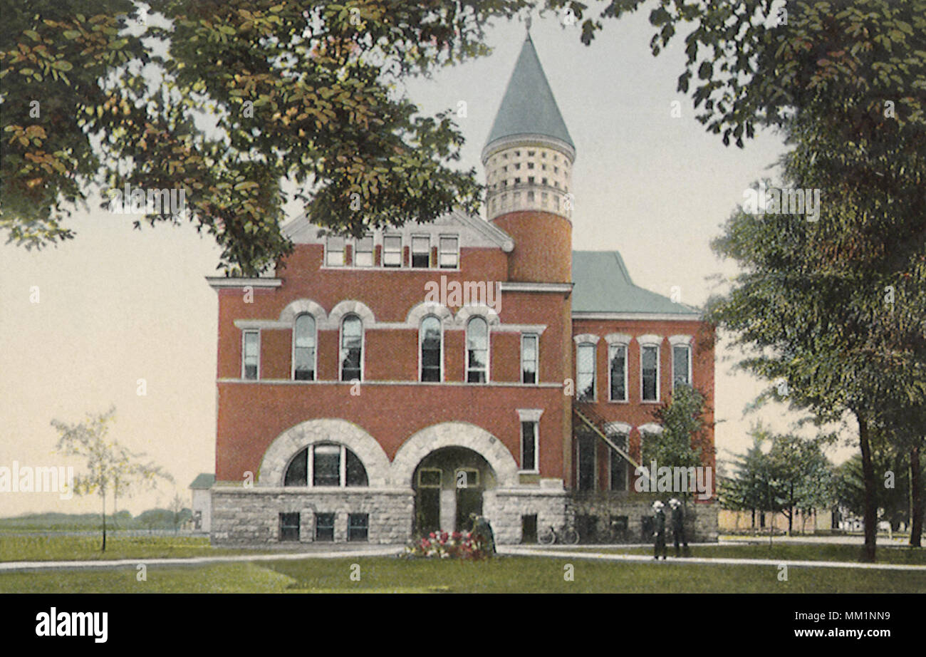 Public School. Homer. 1910 Stock Photo