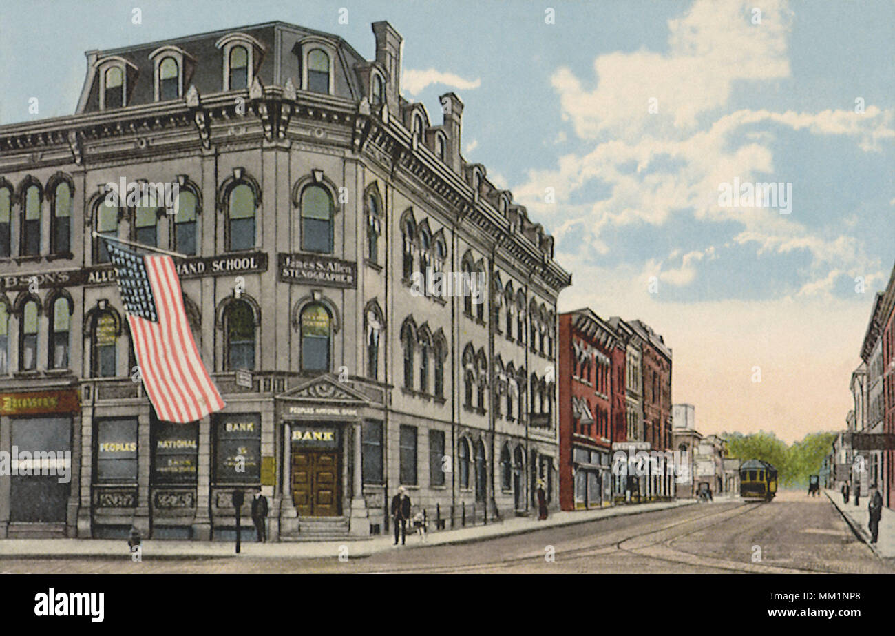 Mechanic Street looking South. Jackson. 1919 Stock Photo Alamy
