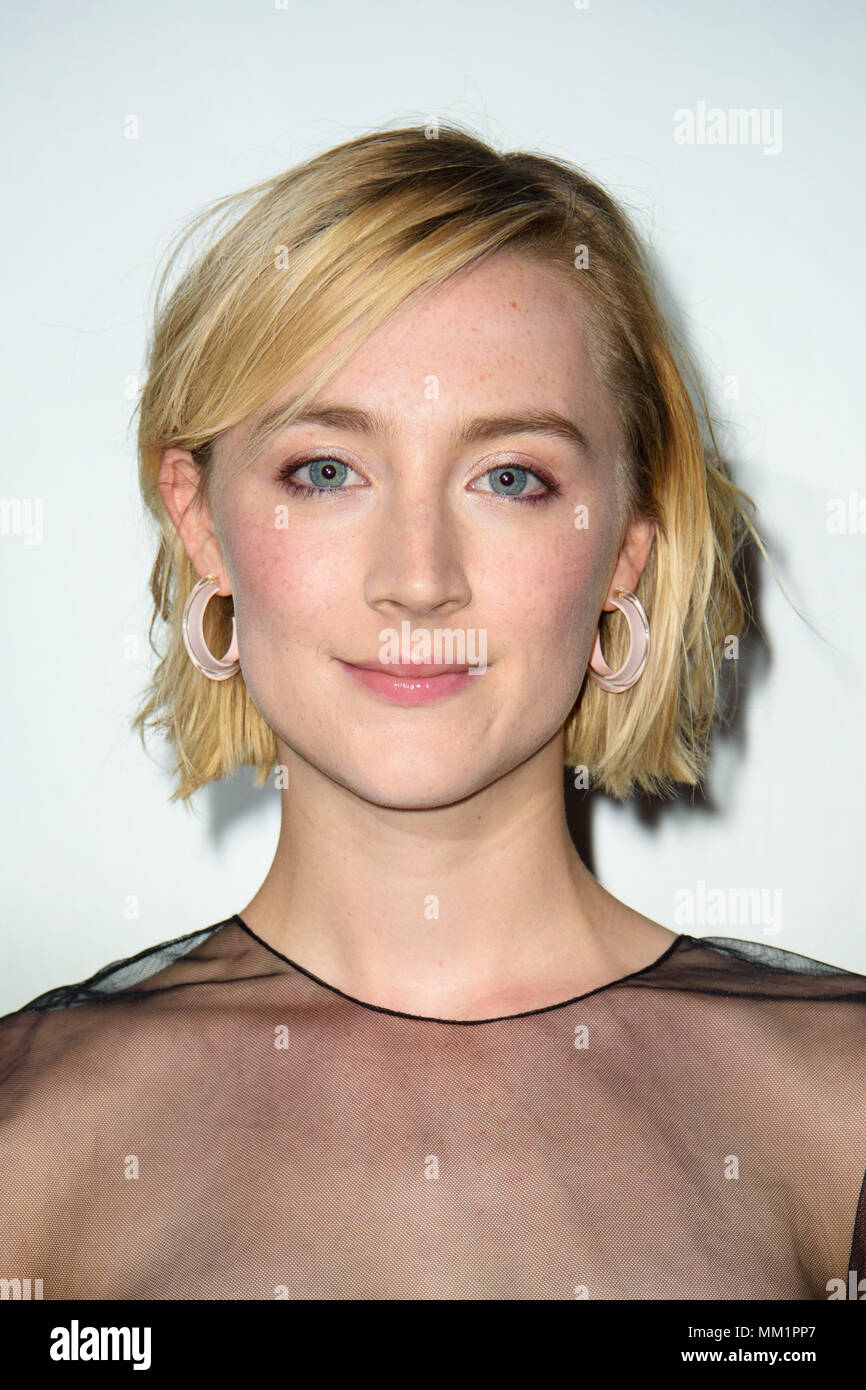 Saoirse Ronan attending a special screening of On Chesil Beach at the Curzon Mayfair, London. PRESS ASSOCIATION Photo. Picture date: Tuesday May 8th, 2018. Photo credit should read: Matt Crossick/PA Wire. Stock Photo