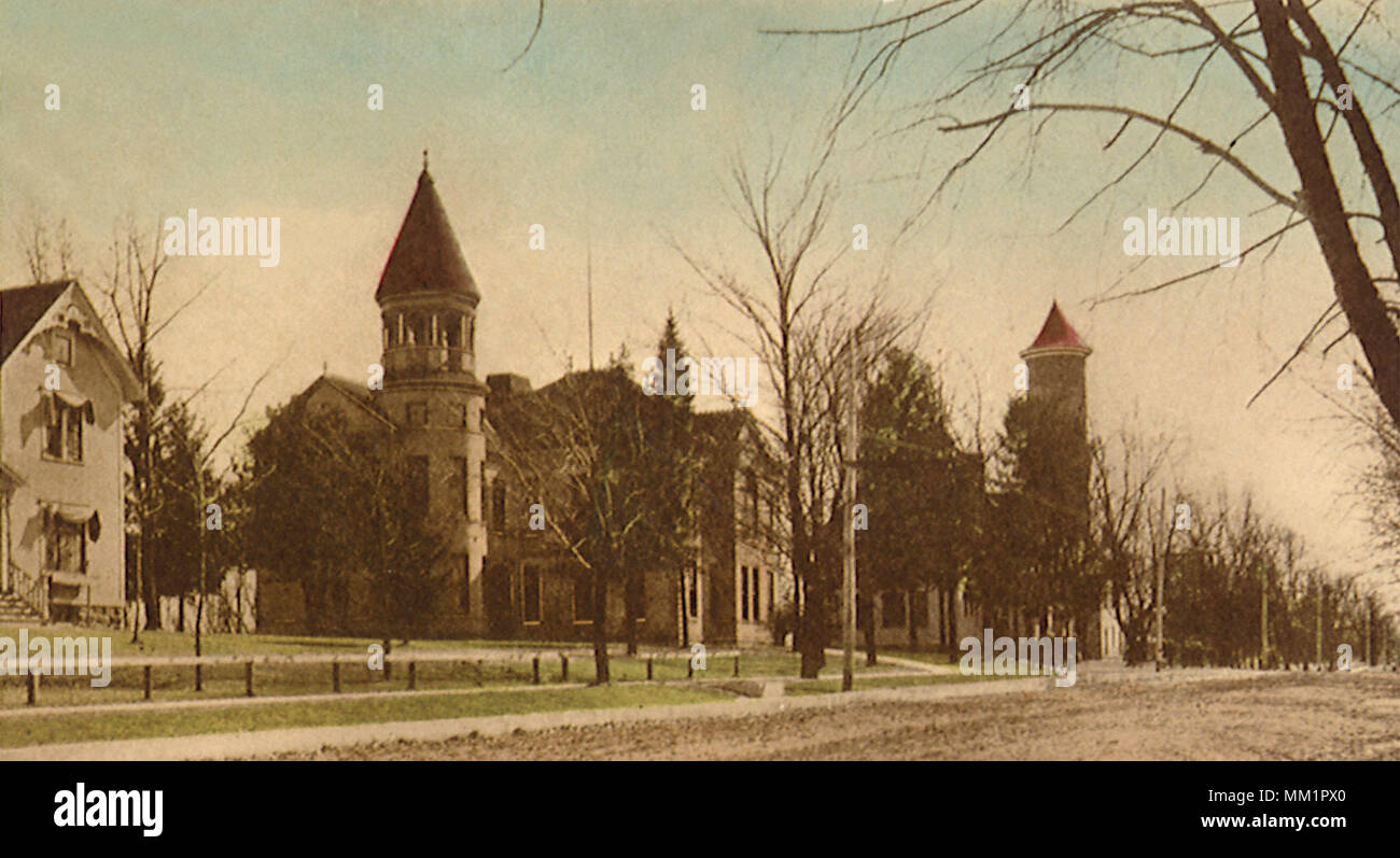 High School. Fort Atkinson. 1910 Stock Photo Alamy