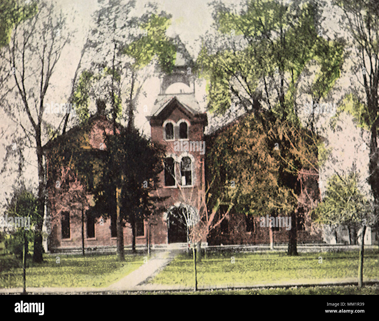 High School. Lancaster. 1909 Stock Photo Alamy