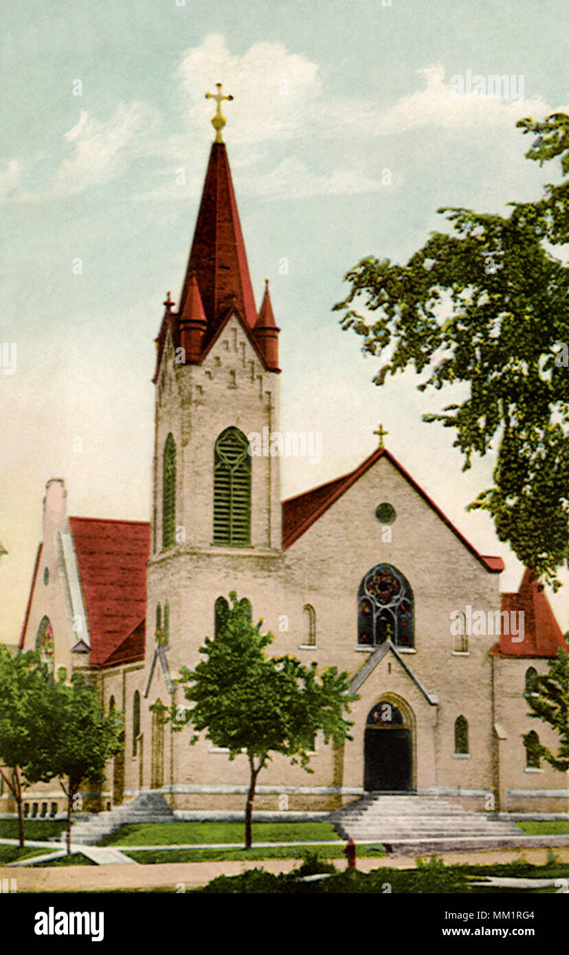 St. John's Catholic Church. Plymouth. 1910 Stock Photo Alamy