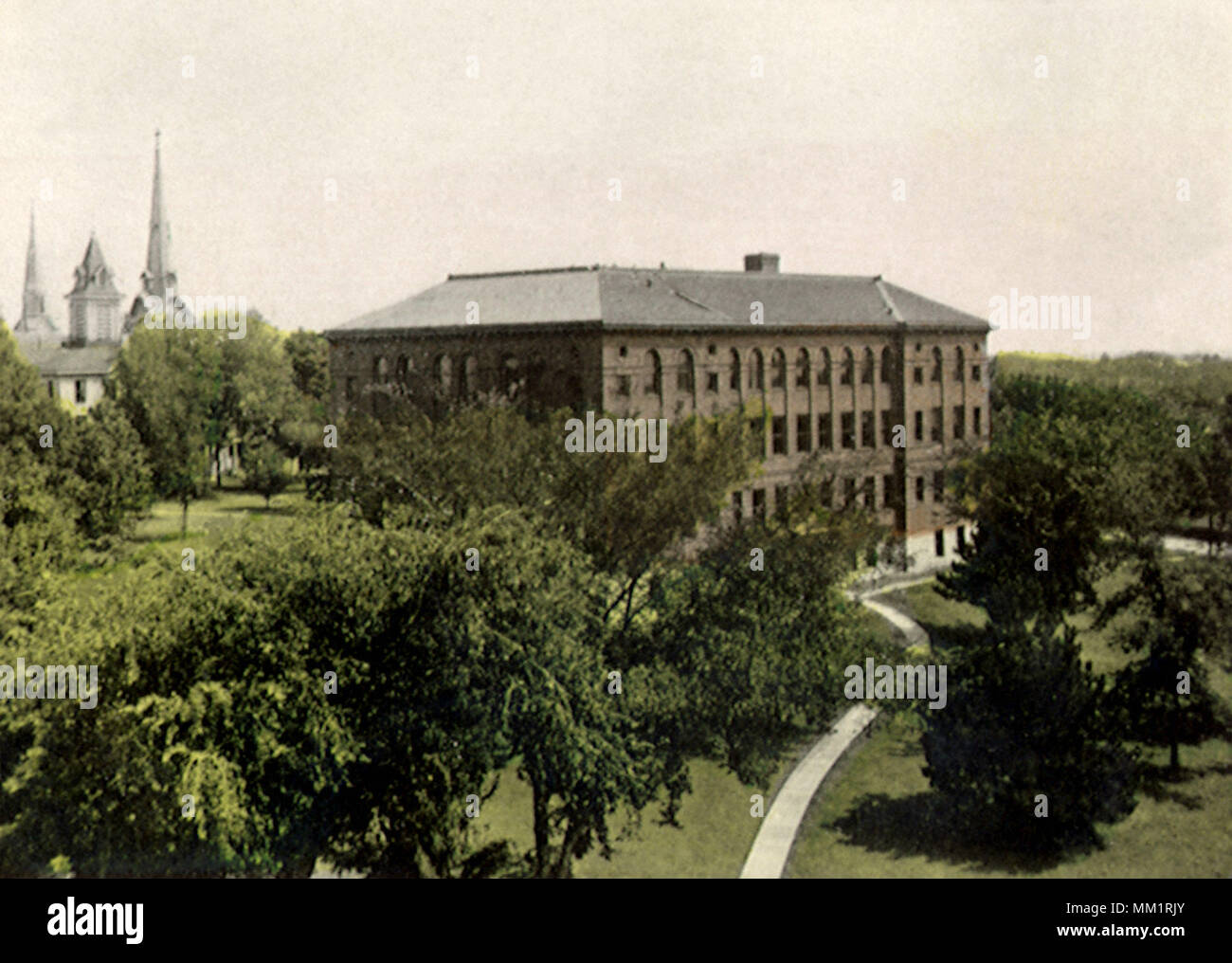 Ingram Hall at Ripon College. Ripon. 1910 Stock Photo