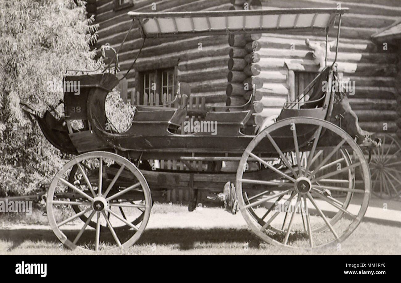 Carriage at the Buffalo Bill Museum. Cody. 1930 Stock Photo Alamy