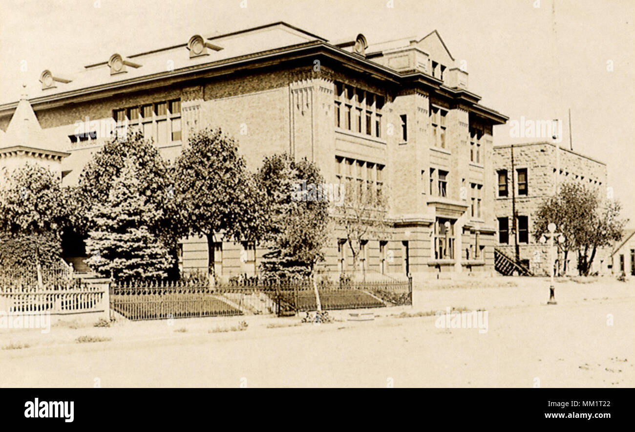 High School. Rock Springs. 1910 Stock Photo Alamy