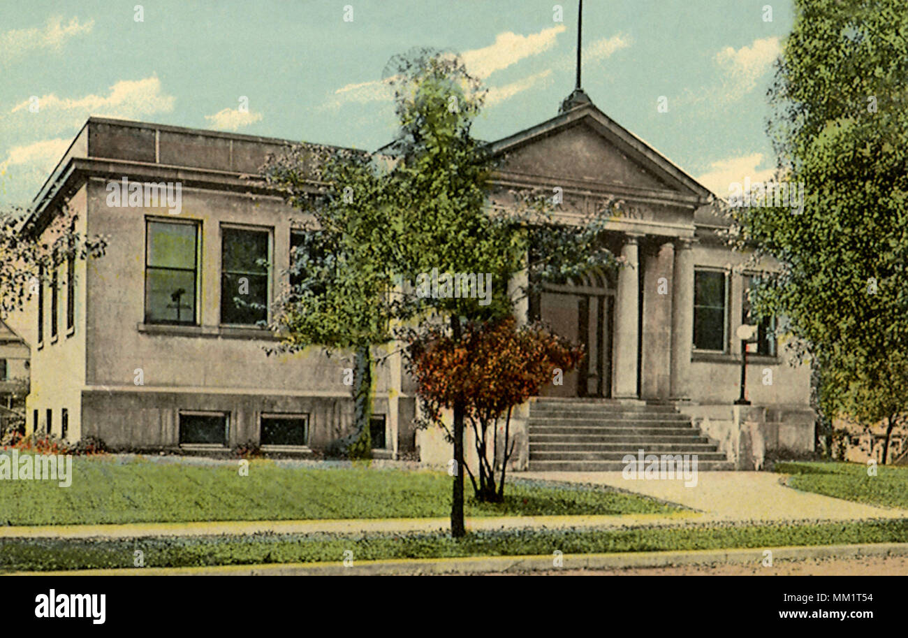 Public Library. Blue Island. 1912 Stock Photo Alamy