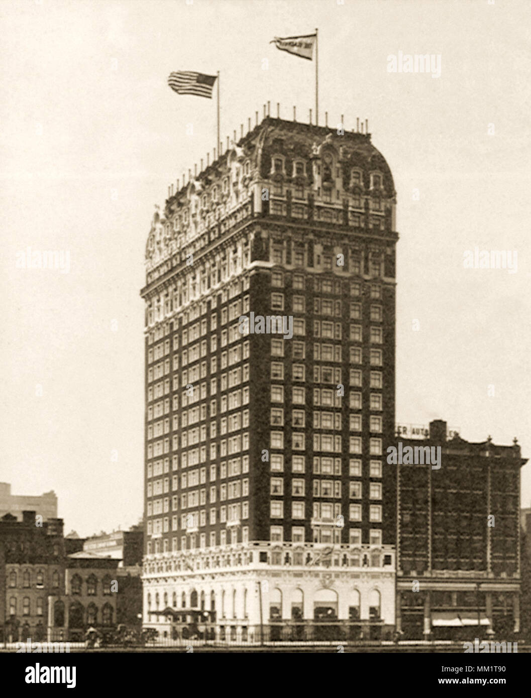 Blackstone Hotel at Michigan & Hubbard. Chicago. 1914 Stock Photo Alamy