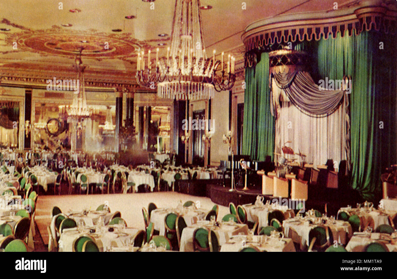 Empire Room At Palmer House Chicago 1960 Stock Photo