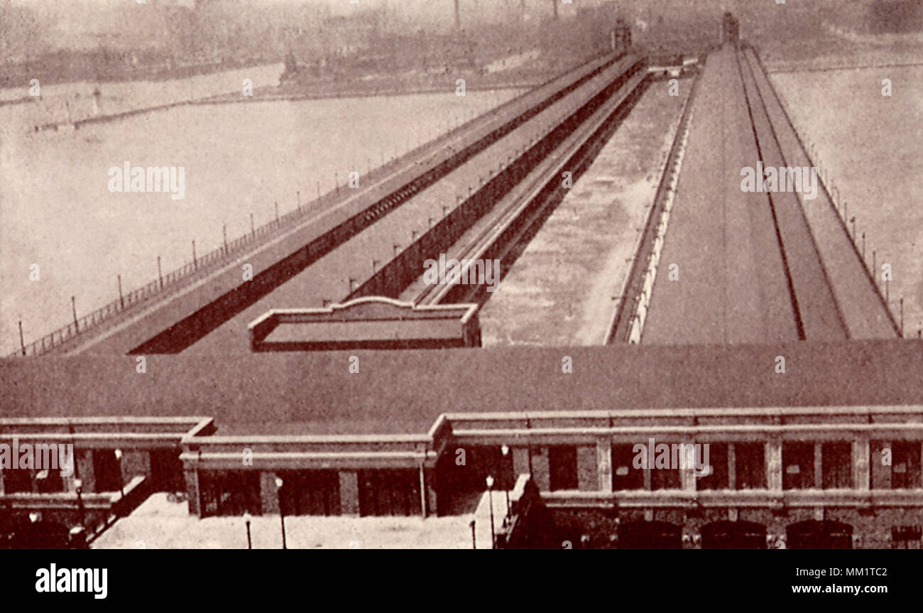 Municipal Pier. Chicago.  1916 Stock Photo