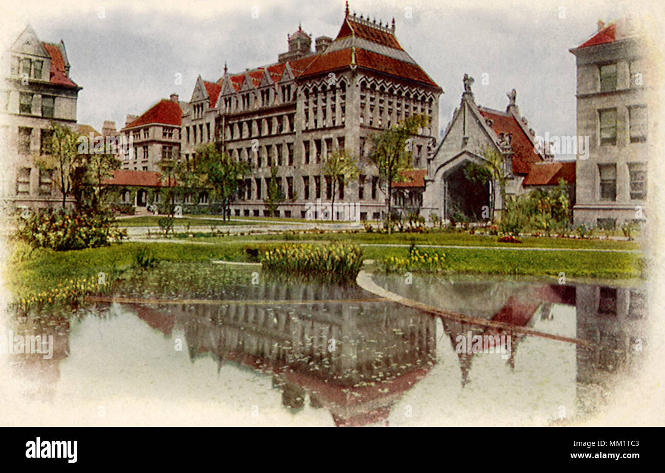 Anatomy Building at University of Chicago. 1910 Stock Photo