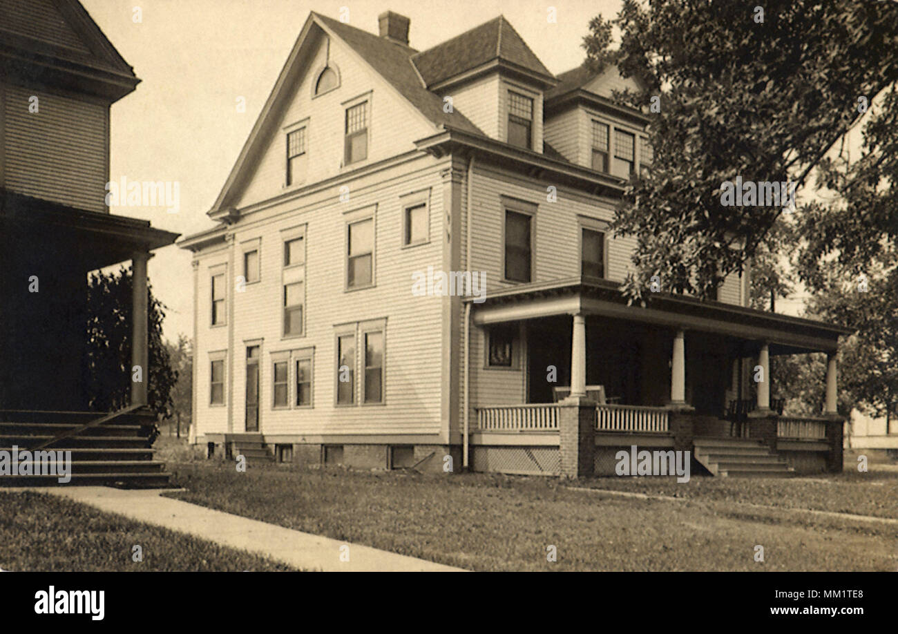 Theta Delta Chi House. Chicago.1905 Stock Photo